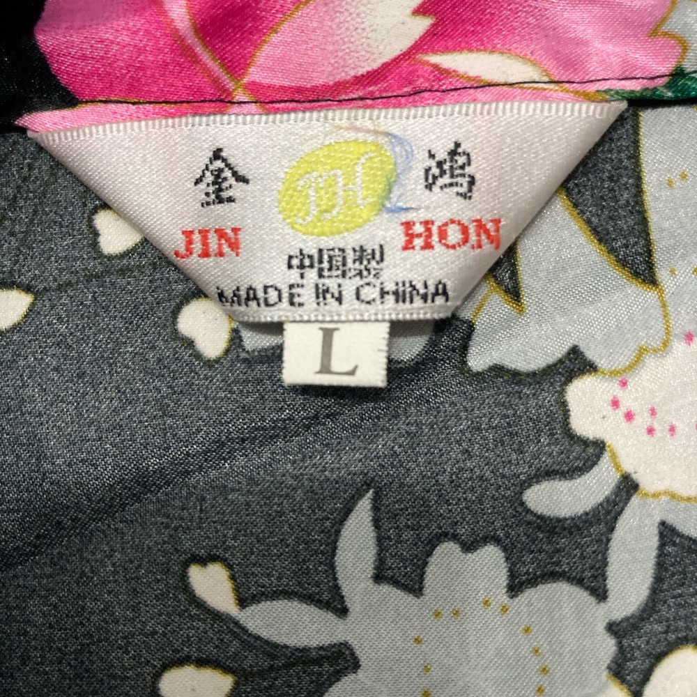 Jin Hon Kimono Coverup Robe Sz L - Picture 3 of 10